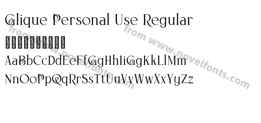 Glique Personal Use RegularPreview