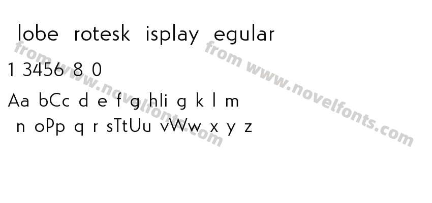 Globe Grotesk Display RegularPreview