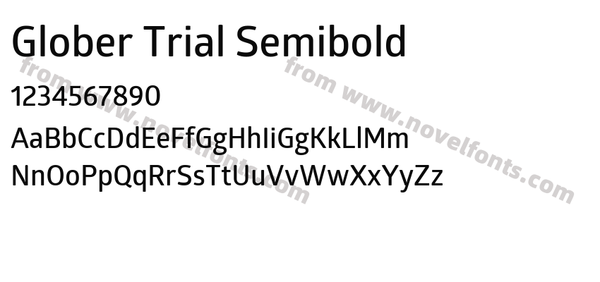 Glober Trial SemiboldPreview