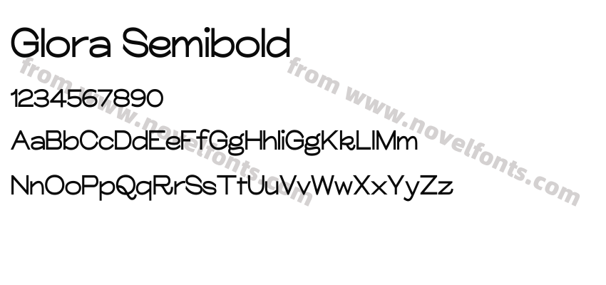 Glora SemiboldPreview