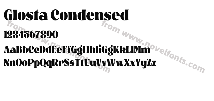 Glosta CondensedPreview