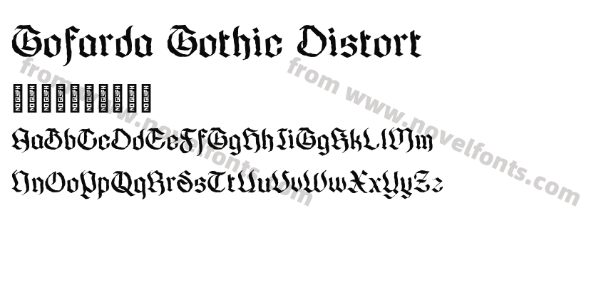 Gofarda Gothic DistortPreview