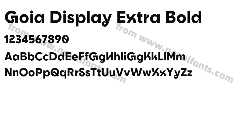 Goia Display Extra BoldPreview