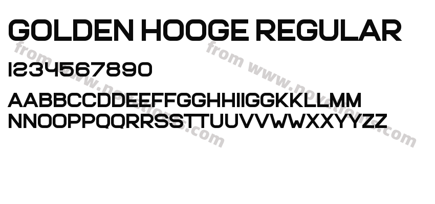 Golden Hooge RegularPreview