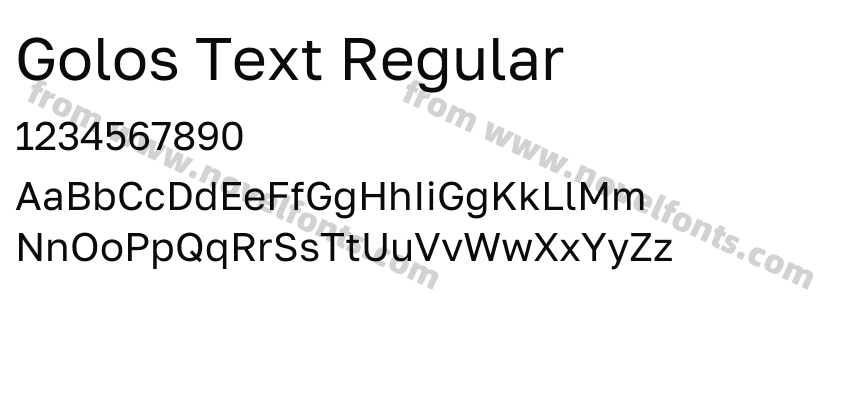 Golos Text RegularPreview