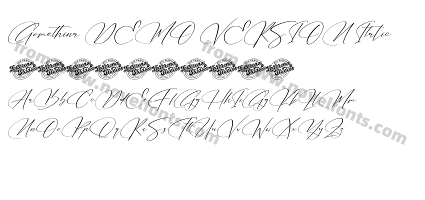 Gomethina DEMO VERSION ItalicPreview
