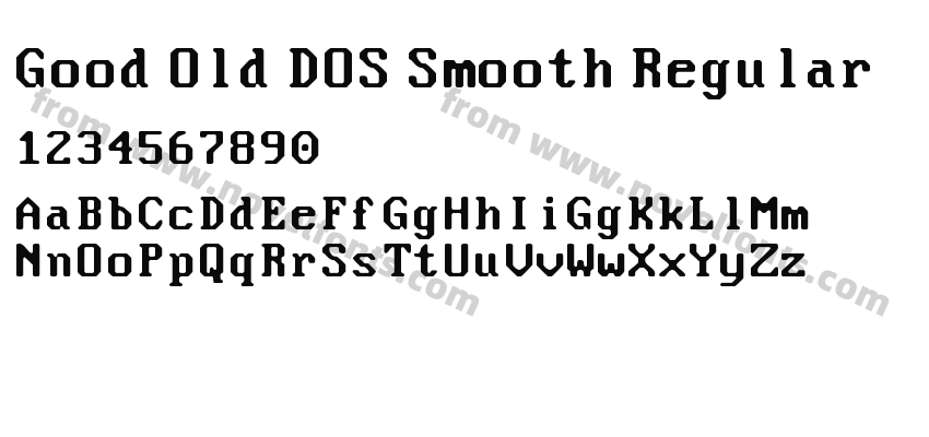 Good Old DOS Smooth RegularPreview