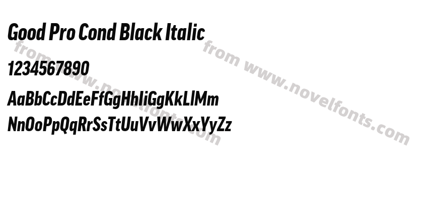 Good Pro Cond Black ItalicPreview