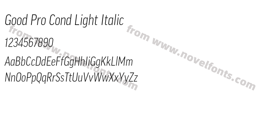 Good Pro Cond Light ItalicPreview