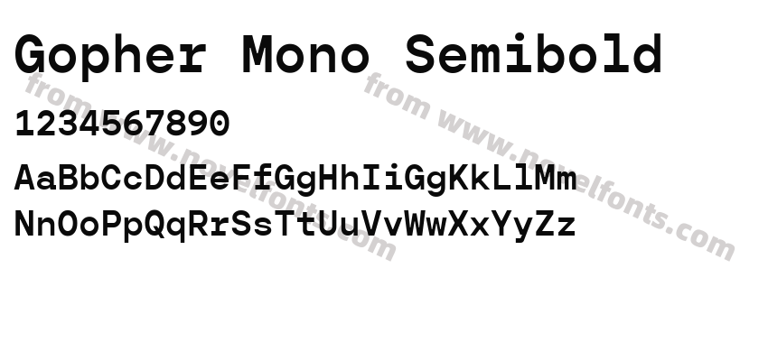Gopher Mono SemiboldPreview