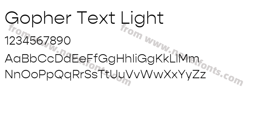 Gopher Text LightPreview