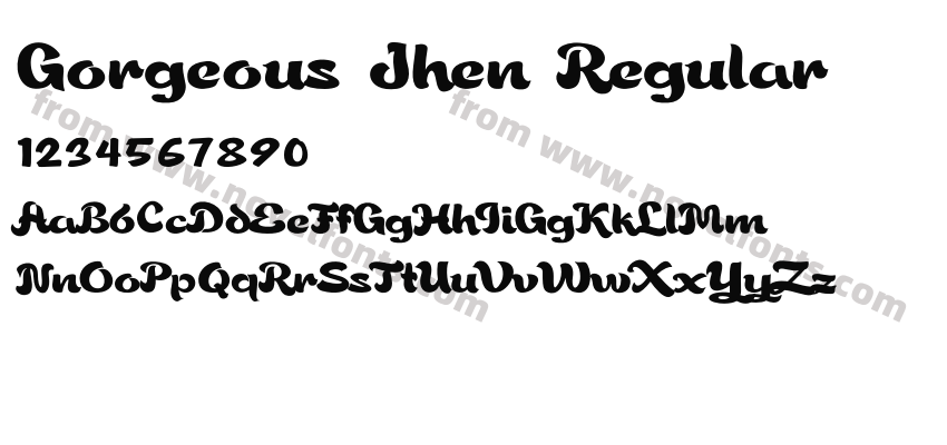 Gorgeous Jhen RegularPreview