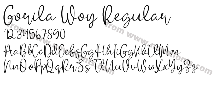 Gorila Woy RegularPreview