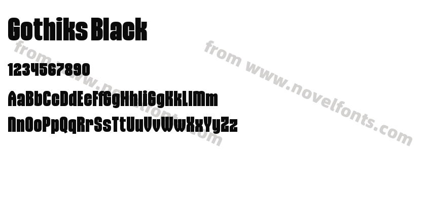 Gothiks BlackPreview