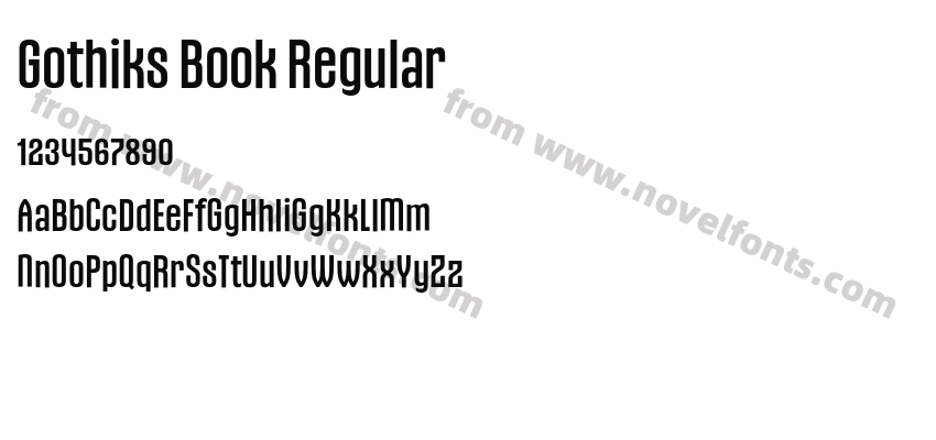 Gothiks Book RegularPreview