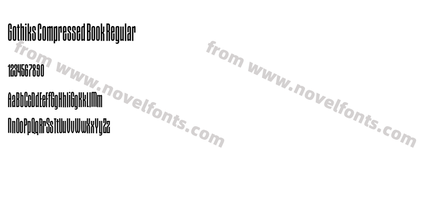Gothiks Compressed Book RegularPreview