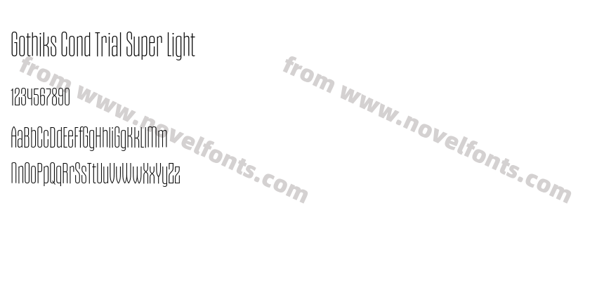 Gothiks Cond Trial Super LightPreview