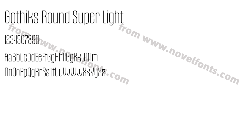 Gothiks Round Super LightPreview