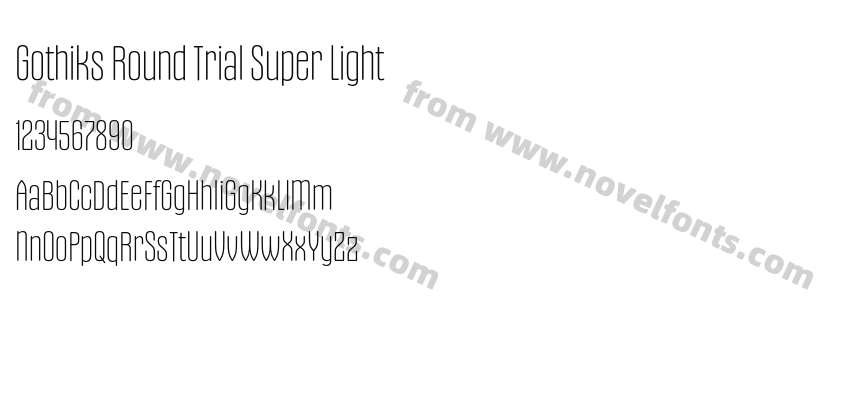 Gothiks Round Trial Super LightPreview
