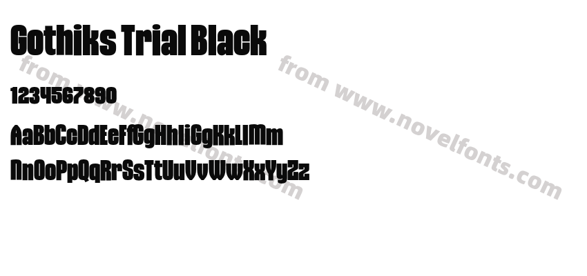 Gothiks Trial BlackPreview