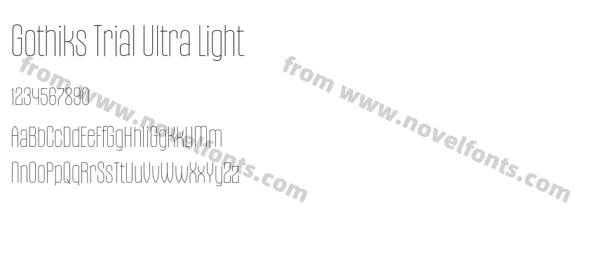 Gothiks Trial Ultra LightPreview