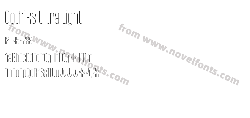 Gothiks Ultra LightPreview