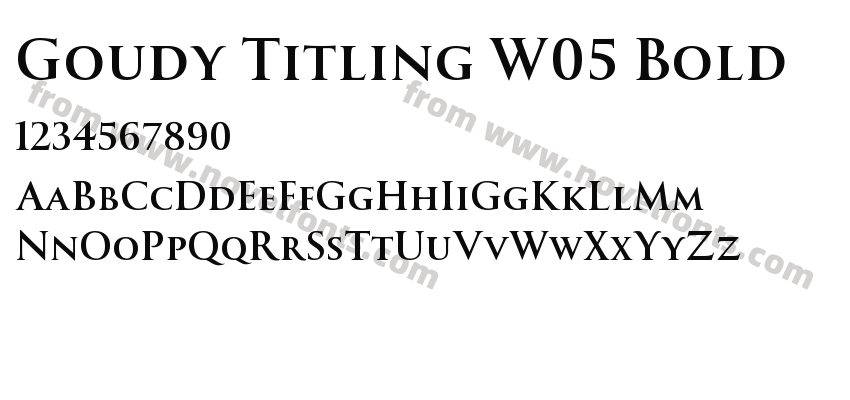 Goudy Titling W05 BoldPreview