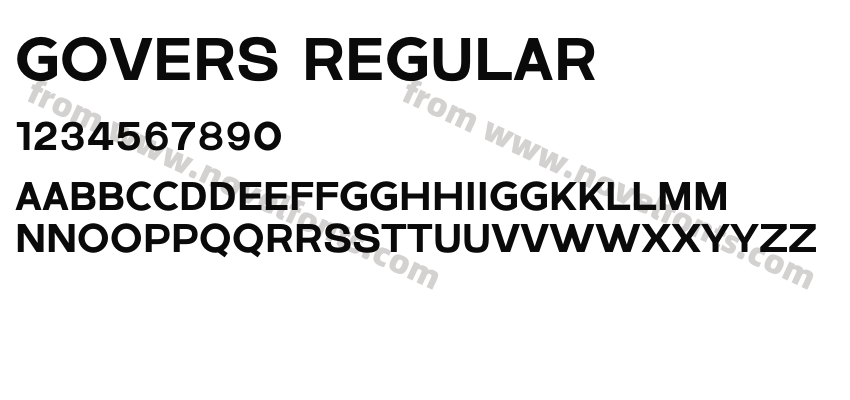 Govers RegularPreview