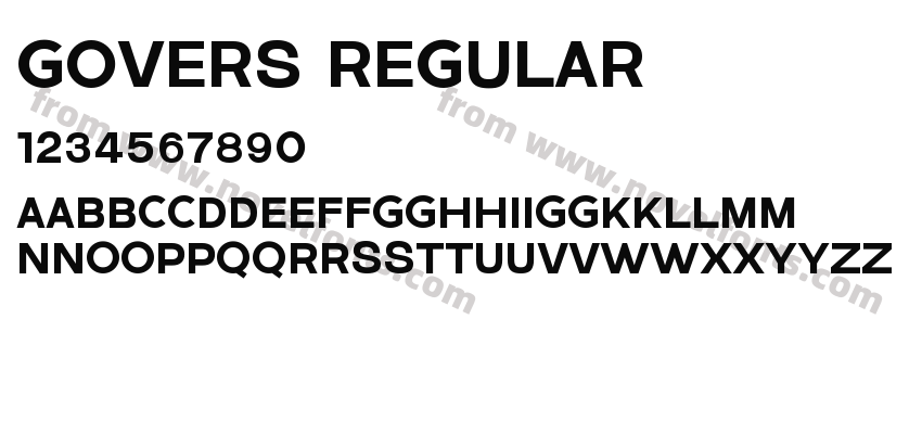 Govers RegularPreview