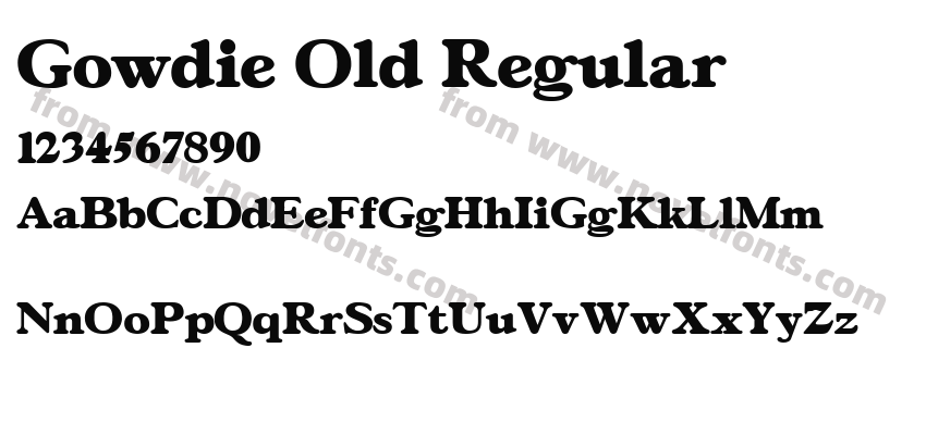 Gowdie Old RegularPreview