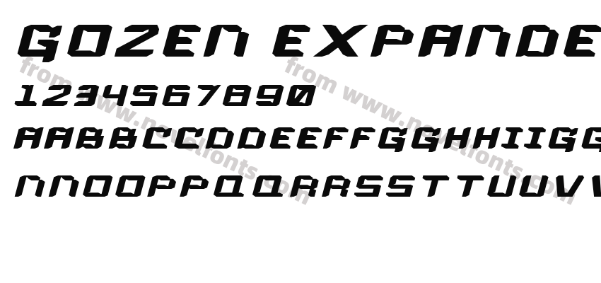 Gozen Expanded ItalicPreview