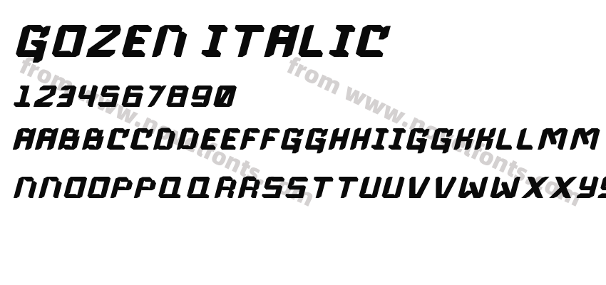 Gozen ItalicPreview