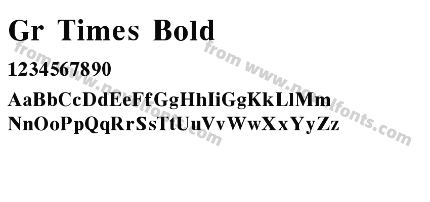 Gr Times BoldPreview