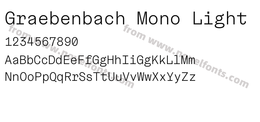 Graebenbach Mono LightPreview