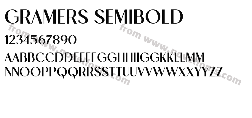 Gramers SemiboldPreview