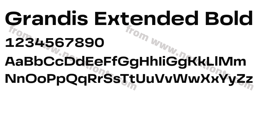 Grandis Extended BoldPreview