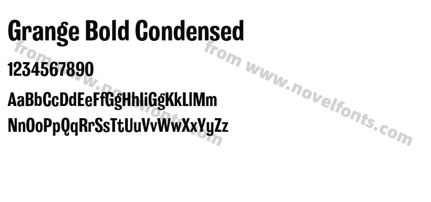 Grange Bold CondensedPreview