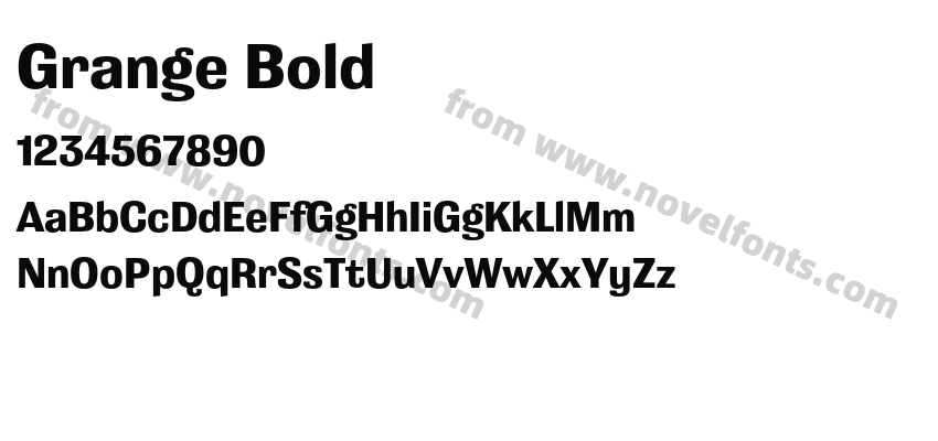 Grange BoldPreview