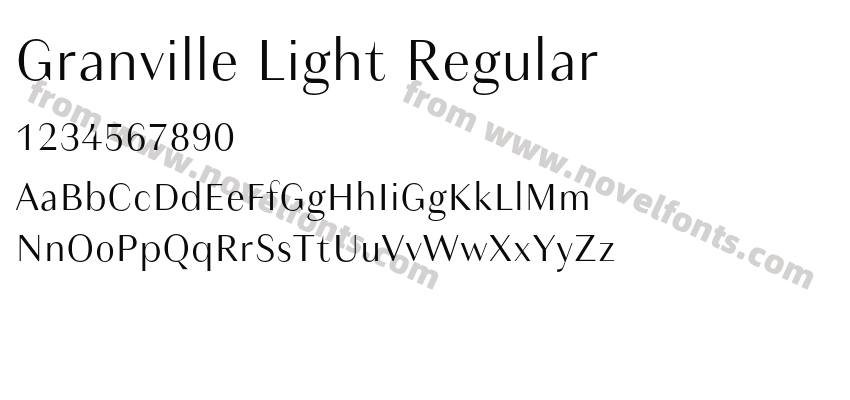 Granville Light RegularPreview