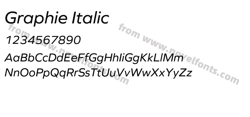 Graphie ItalicPreview