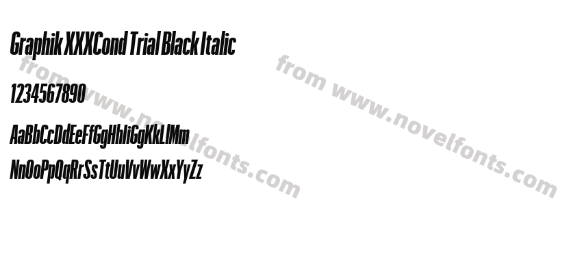 Graphik XXXCond Trial Black ItalicPreview