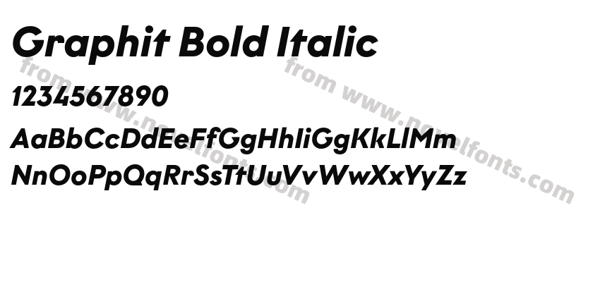 Graphit Bold ItalicPreview