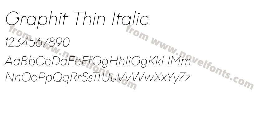 Graphit Thin ItalicPreview