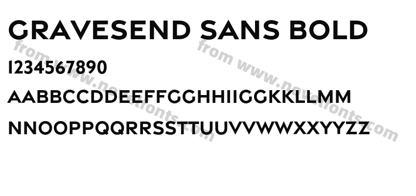 Gravesend Sans BoldPreview