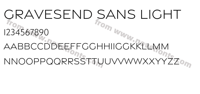 Gravesend Sans LightPreview