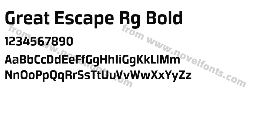 Great Escape Rg BoldPreview