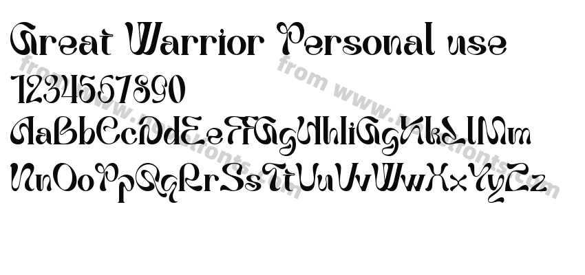 Great Warrior Personal usePreview