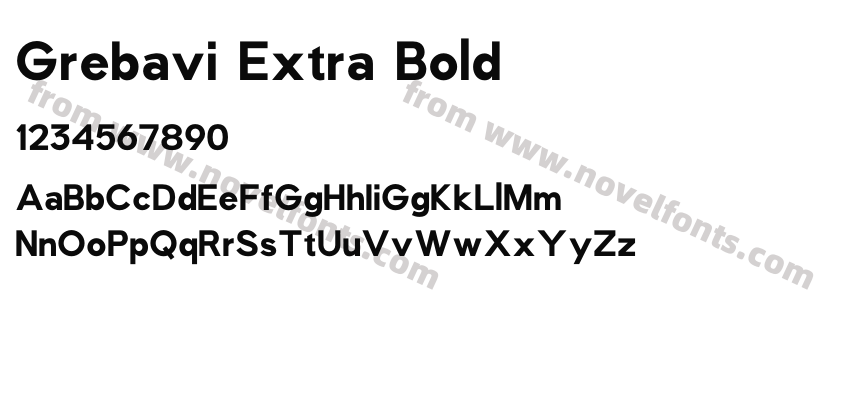 Grebavi Extra BoldPreview