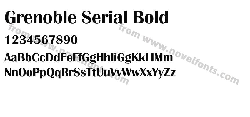 Grenoble Serial BoldPreview