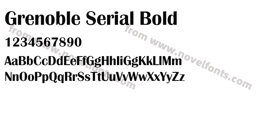 Grenoble Serial BoldPreview